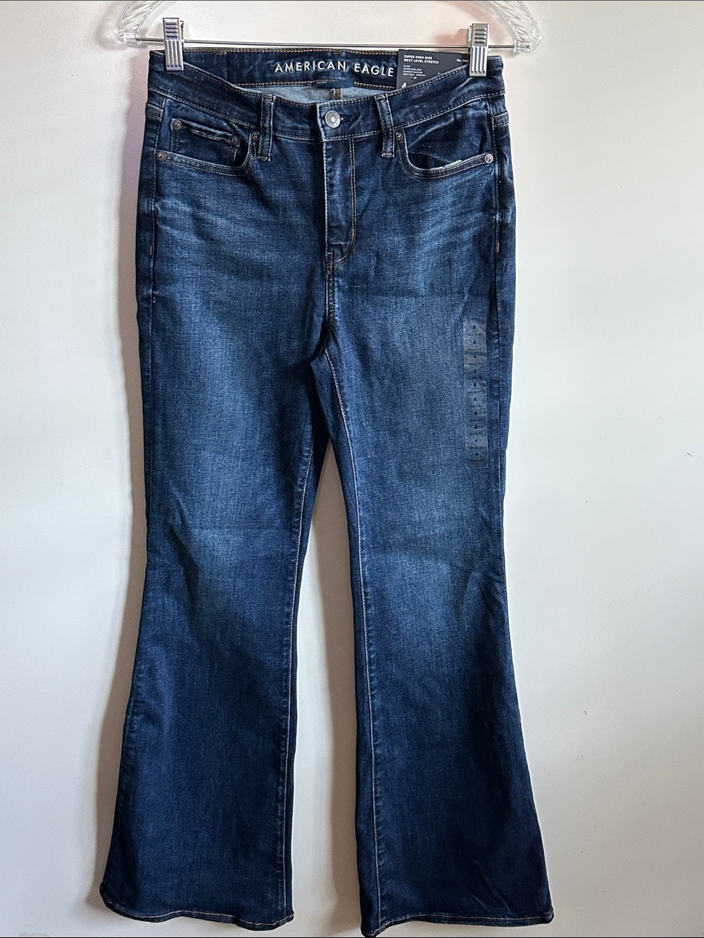 American Eagle Super High-Waisted Flare Jean Size 4